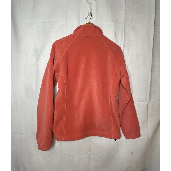 Columbia Womens Small Fleece Full Zip jacket Coral - Picture 3 of 3